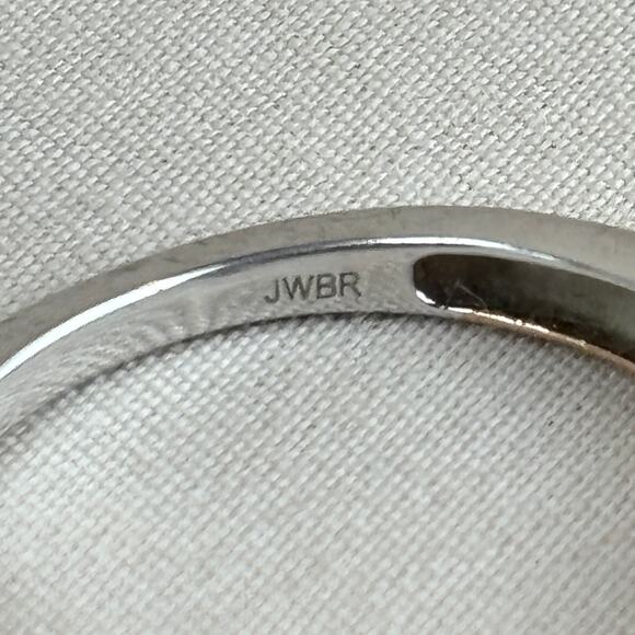 JWBR Diamond 925 Rose Gold Plate Heart Ring Anniversary Wedding Promise Sz 6.75 - Picture 3 of 13